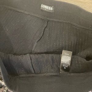 Black sequin leggings